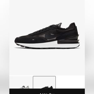 Women’s Nike Waffle One in black and white. Size 6.5